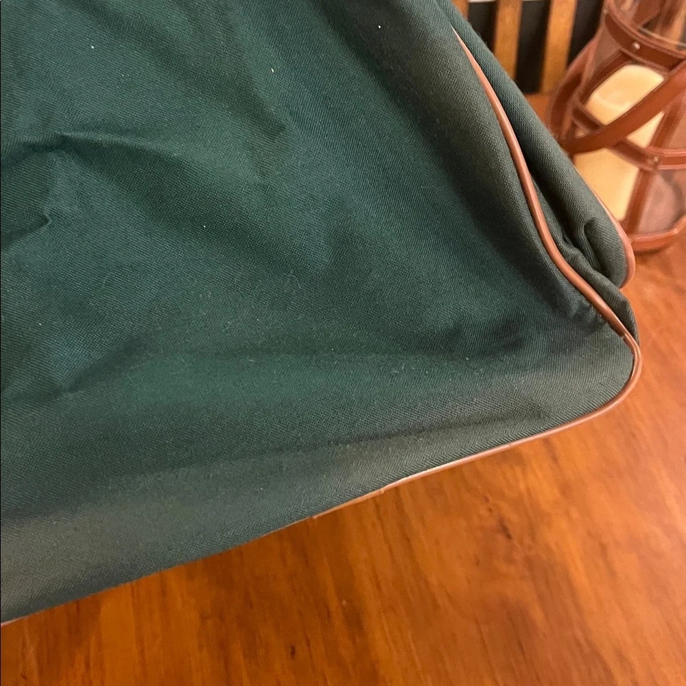 Polo Ralph Lauren Vintage Duffle Bag Travel Luggage green canvas